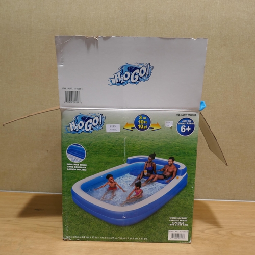 6289 - H2Ogo! Family Lounge Pool 3.05M X 2.13M X 68Cm  (339-284) *This lot is subject to Vat