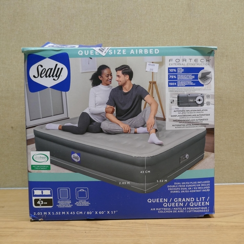 6293 - Sealy Fortech Airbed with Built In Pump (339-255) *This lot is subject to Vat