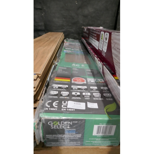 6306 - Laminate Hartford Oak Flooring   (339-253) *This lot is subject to Vat