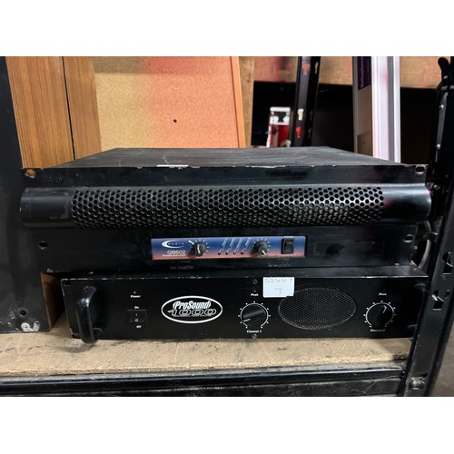 5072 - A ProSound 1000 power amp and an AC audio GB602 power amplifier