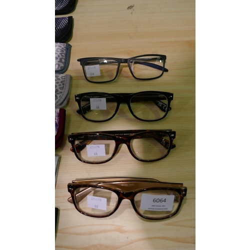 6064 - Four pairs of Fgx Ladies & Mens glasses with cases (339-66, 198) *This lot is subject to Vat