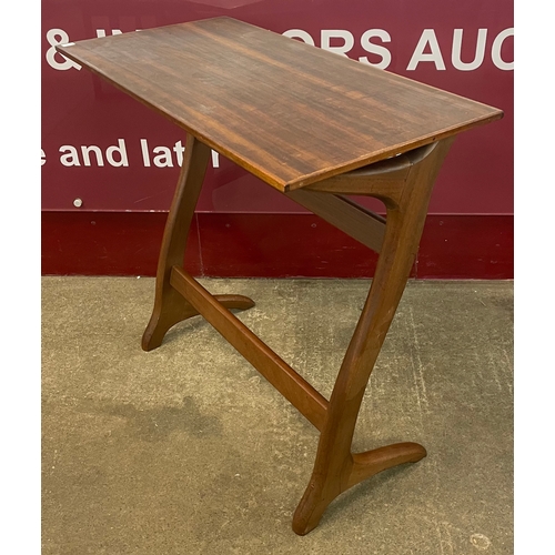 4 - A teak and afromosia side table