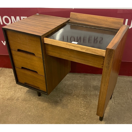 18 - A Stag C-Range tola wood and black dressing table, designed by John & Sylvia Reid