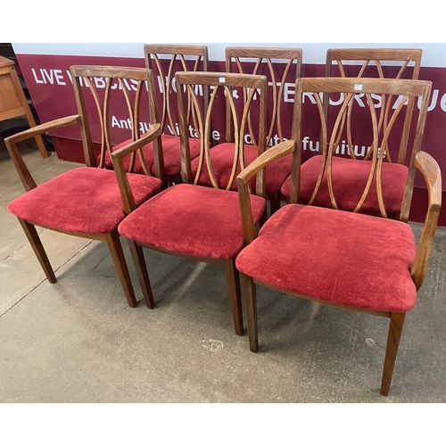 20 - A set of six G-Plan Fresco teak dining chairs