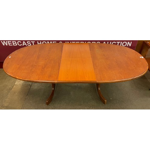 49 - A G-Plan Fresco teak oval extending dining table