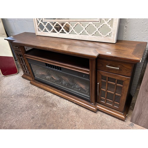 3070 - An Everett Media Mantel Console unit with built in Electric Fire, Original RRP £583.33 + Vat (4216-1... 