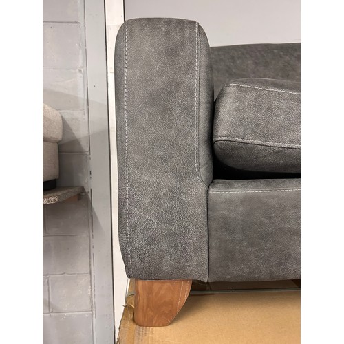 3101 - A Marco sanded charcoal 2.5 seater sofa *This lot is subject to VAT