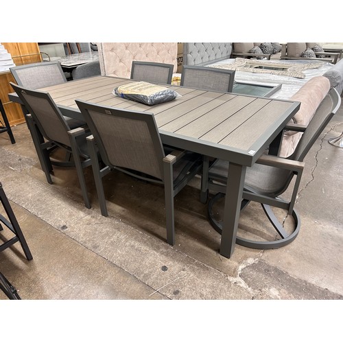 3142 - A Maricopa 7 piece Woven Dining Set, Original RRP £1249.99 + Vat (4216-33) *This lot is subject to V... 