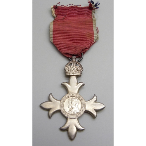 2008 - A George V MBE breast badge/medal