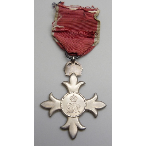 2008 - A George V MBE breast badge/medal