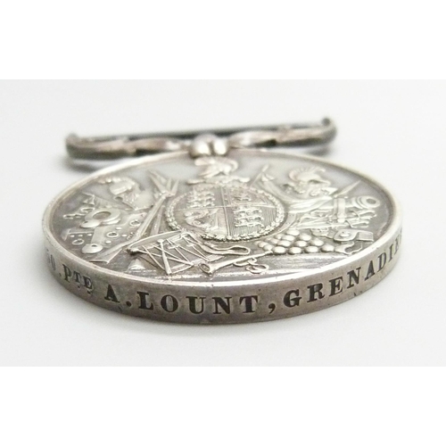 2011 - An Army For Long Service and Good Conduct Medal to 3350 Pte. A Lount, Grenadier Guards