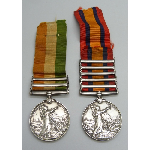 2014 - A Queen's South Africa medal and a King's South Africa medal to 4737 Pte. A. Law, Yorkshire Regiment... 