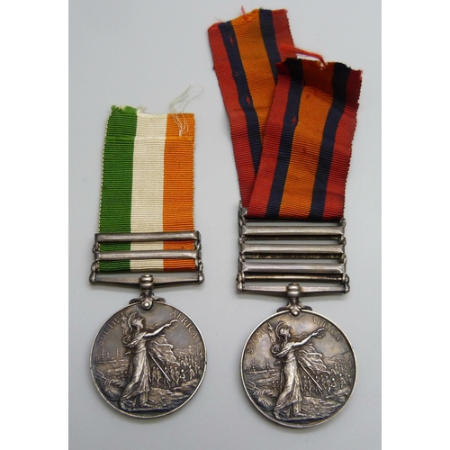 2015 - A Queen's South Africa medal and a King's South Africa medal to 13242 Dvr. A. Patrick ASC