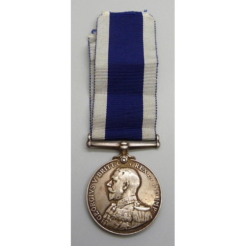 2016 - A Naval For Long Service and Good Conduct Medal to PO/9706 John Gibbons, Private, R.M.L.I.