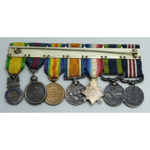 2021 - A group of seven miniature medals