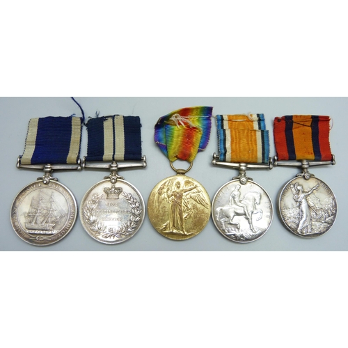 2024 - A group of medals to 294505 A.W Hopton; a Distinguished Service Medal, Sto. P.O. H.M. Submarines, a ... 