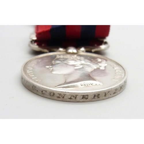 2033 - An India General Service medal with Hazara 1888 clasp to 541 Pte. C. Connery 2/Rl. Sussex Regiment