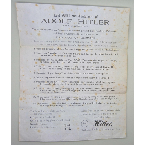 2078 - A WWII propaganda leaflet