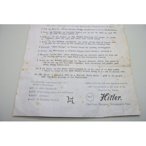 2078 - A WWII propaganda leaflet