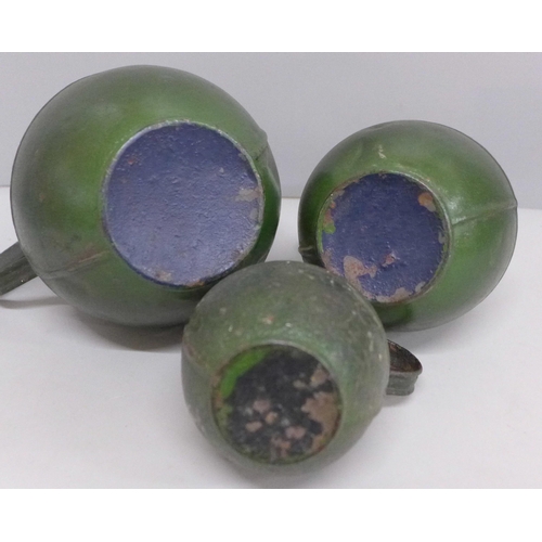 2091 - A set of three Channel Island measures/jugs