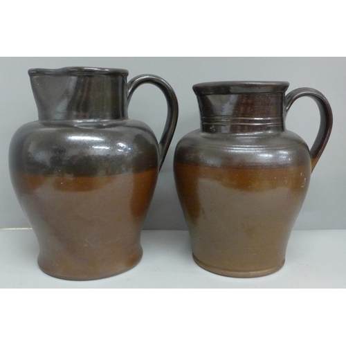 2095 - Two Denby GPO jugs, tallest 24cm