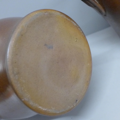 2095 - Two Denby GPO jugs, tallest 24cm