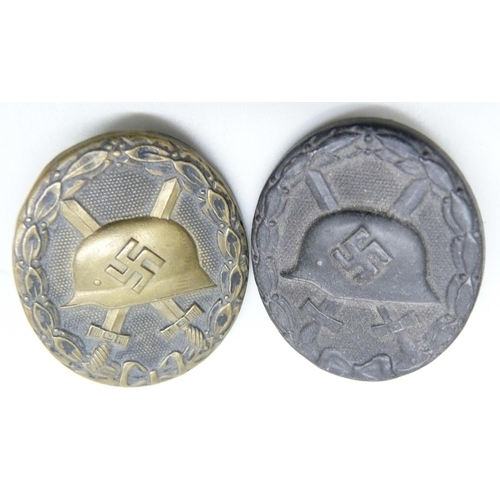 2062 - Two German WWII wound badges