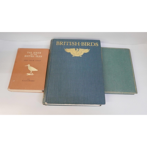 2243 - Three bird books, Birds of Rutland, Haines, pub. Porter 1907, British Birds, Kirkman and Jourdain, p... 