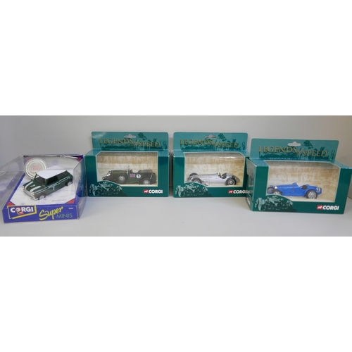 2252 - An Anson Prestige Edition model vehicle, six boxed Corgi vehicles and three others