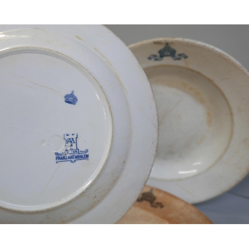 2253 - Four soup plates recovered from SMS Brummer, sunk in Scapa Flow