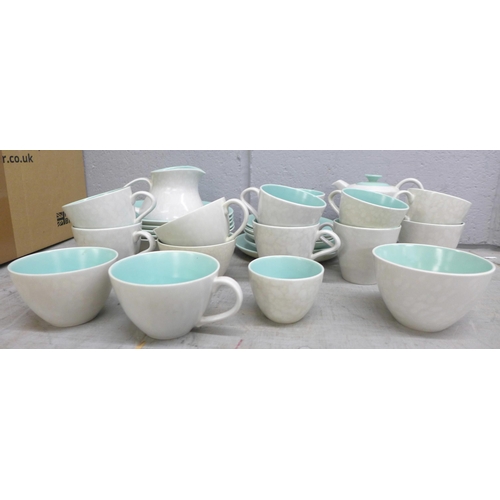 2270 - Two tea sets including Meakin Poppy pattern and Midwinter Stonehenge pattern, mixed Poole pottery, i... 