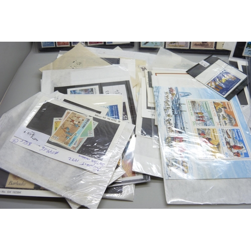 2278 - Stamps; a box of stamps on cards and in packets, many items in the catalogue range of £10-£30