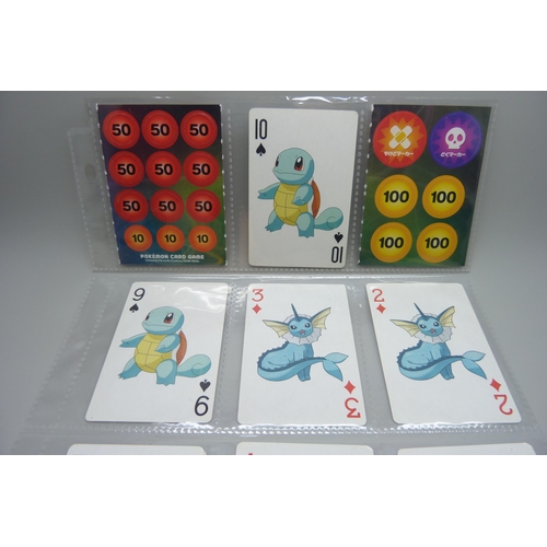 2291 - A collection of Pokémon playing cards (vintage), Pokémon board game sets and eighteen Japanese Pokém... 
