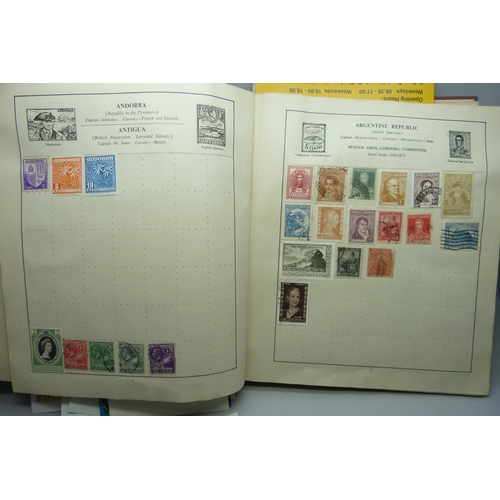 2295 - An album of stamps including one Penny Black, Australia, Belgium, Canada, China, Eire, France, Frenc... 