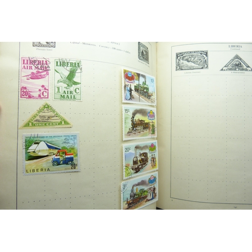 2295 - An album of stamps including one Penny Black, Australia, Belgium, Canada, China, Eire, France, Frenc... 
