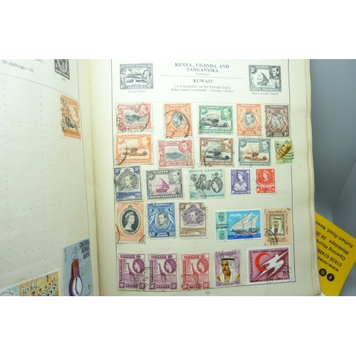 2295 - An album of stamps including one Penny Black, Australia, Belgium, Canada, China, Eire, France, Frenc... 
