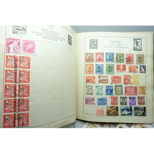 2295 - An album of stamps including one Penny Black, Australia, Belgium, Canada, China, Eire, France, Frenc... 