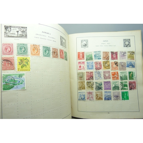 2295 - An album of stamps including one Penny Black, Australia, Belgium, Canada, China, Eire, France, Frenc... 