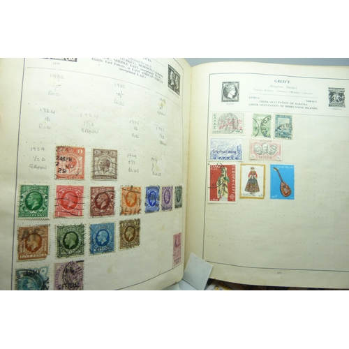 2295 - An album of stamps including one Penny Black, Australia, Belgium, Canada, China, Eire, France, Frenc... 