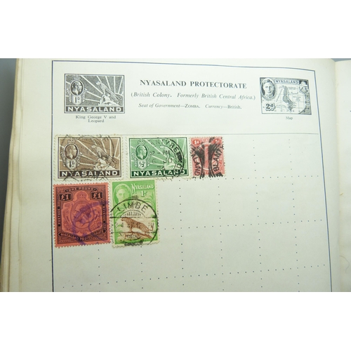 2295 - An album of stamps including one Penny Black, Australia, Belgium, Canada, China, Eire, France, Frenc... 