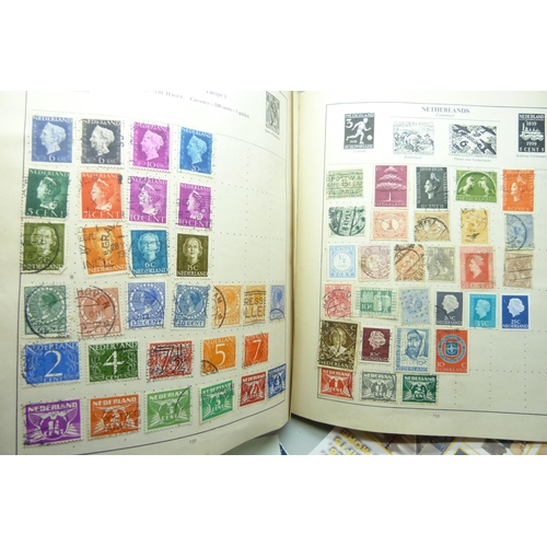 2295 - An album of stamps including one Penny Black, Australia, Belgium, Canada, China, Eire, France, Frenc... 