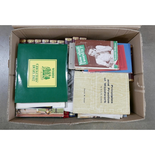 2340 - A box and a tin trunk of books **PLEASE NOTE THIS LOT IS NOT ELIGIBLE FOR IN-HOUSE POSTING AND PACKI... 