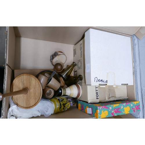 2344 - Four boxes of mixed china and household items **PLEASE NOTE THIS LOT IS NOT ELIGIBLE FOR IN-HOUSE PO... 