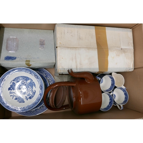 2344 - Four boxes of mixed china and household items **PLEASE NOTE THIS LOT IS NOT ELIGIBLE FOR IN-HOUSE PO... 