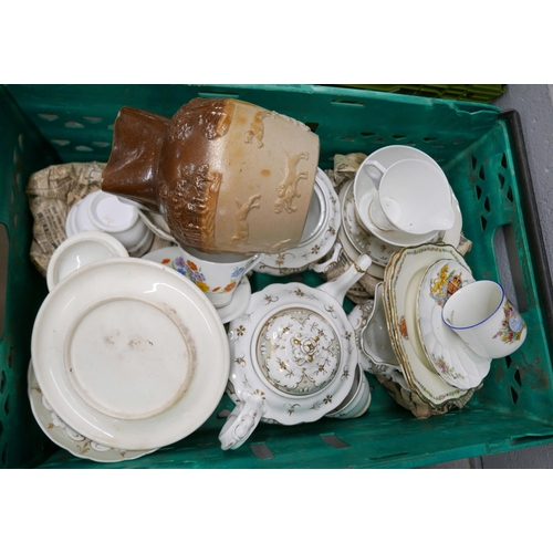 2346 - A Doulton Burslem dinner set, some a/f, a collection of china including a tea set, a Royal Doulton s... 