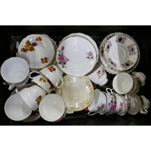 2360 - A large collection of part teasets including Colclough, Hammersley, Duchess, etc. **PLEASE NOTE THIS... 