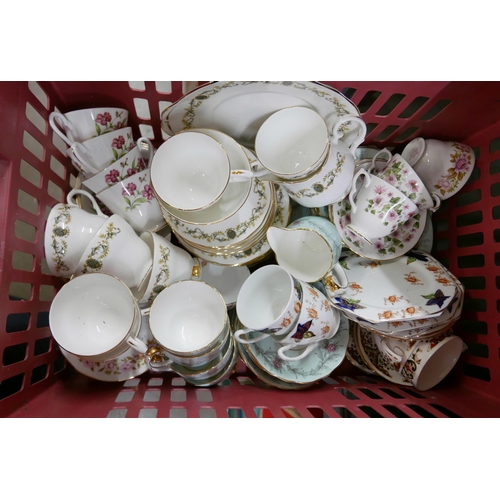 2360 - A large collection of part teasets including Colclough, Hammersley, Duchess, etc. **PLEASE NOTE THIS... 