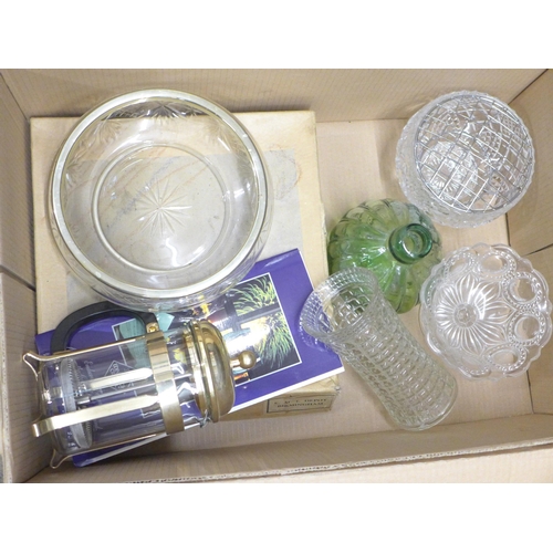 2367 - Two boxes of mixed crystal and glass **PLEASE NOTE THIS LOT IS NOT ELIGIBLE FOR IN-HOUSE POSTING AND... 