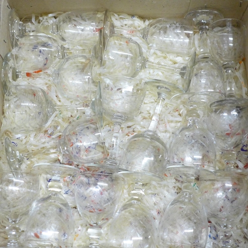 2367 - Two boxes of mixed crystal and glass **PLEASE NOTE THIS LOT IS NOT ELIGIBLE FOR IN-HOUSE POSTING AND... 