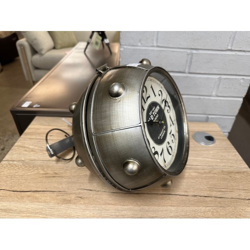 3109 - A nautical style grenade/sea mine clock